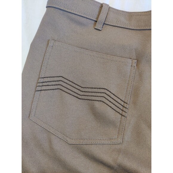 Vintage John Blair Pants Men's 40M Brown Slacks Polyester Western Stitch Pocket - Picture 10 of 12